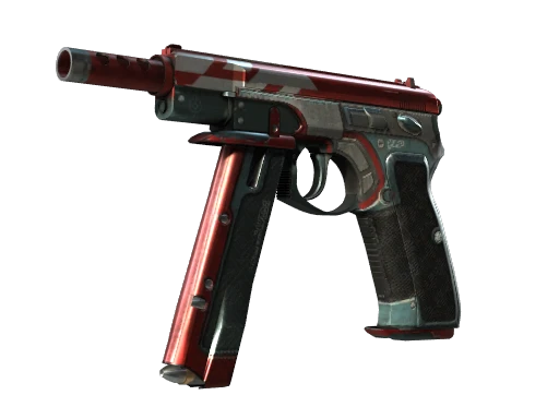 CZ75-Auto | Red Astor (Well-Worn)