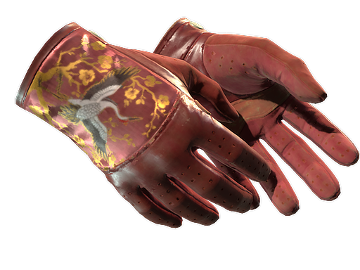 ★ Driver Gloves | Brocade Crane (Well-Worn)