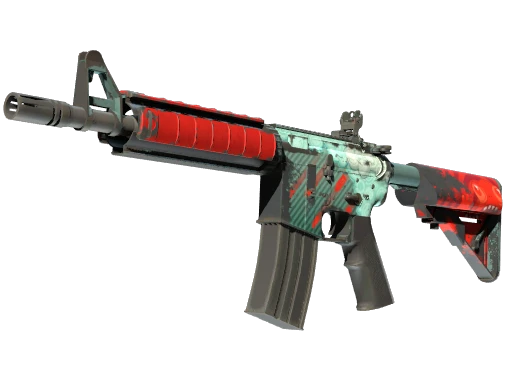 M4A4 | Bullet Rain (Well-Worn)