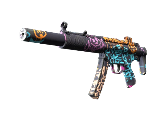 MP5-SD | Neon Squeezer (Well-Worn)