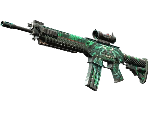 SG 553 | Dragon Tech (Well-Worn)