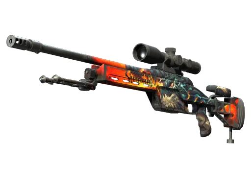 SSG 08 | Dragonfire (Well-Worn)