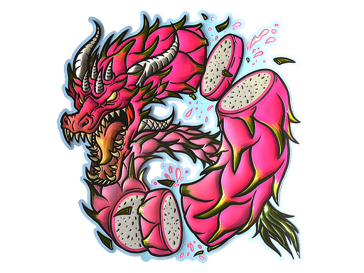 Sticker | Dragon Fruit (Foil)