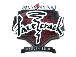 Pegatina | facecrack (reflectante) | Berlín 2019