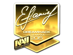 Sticker | flamie (Gold) | Cluj-Napoca 2015