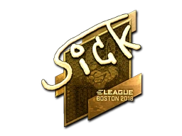 Sticker | SicK (Gold) | Boston 2018