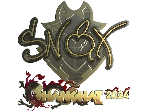 Sticker | Snax (Gold) | Shanghai 2024