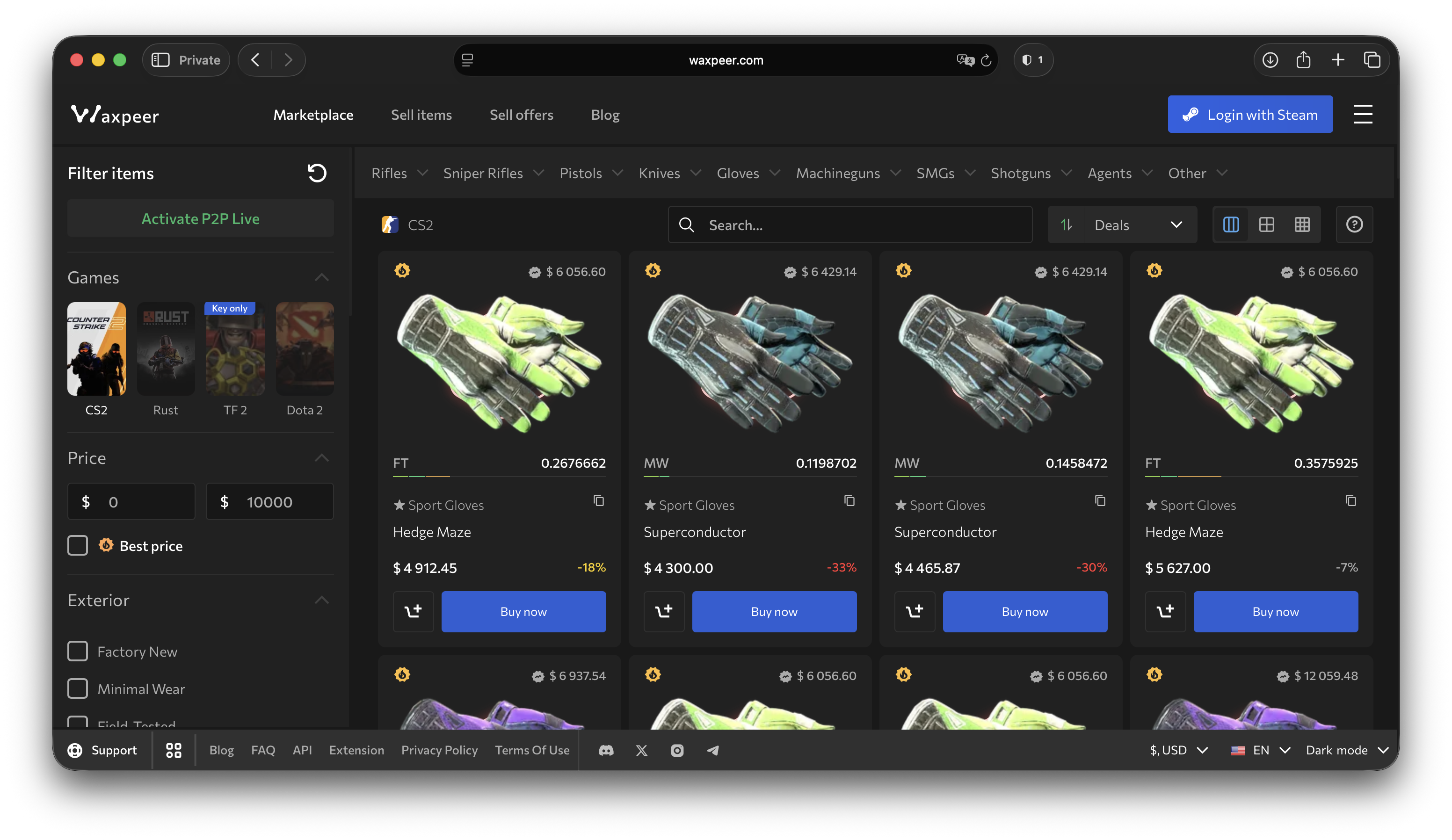 CS2 Market Price Drops