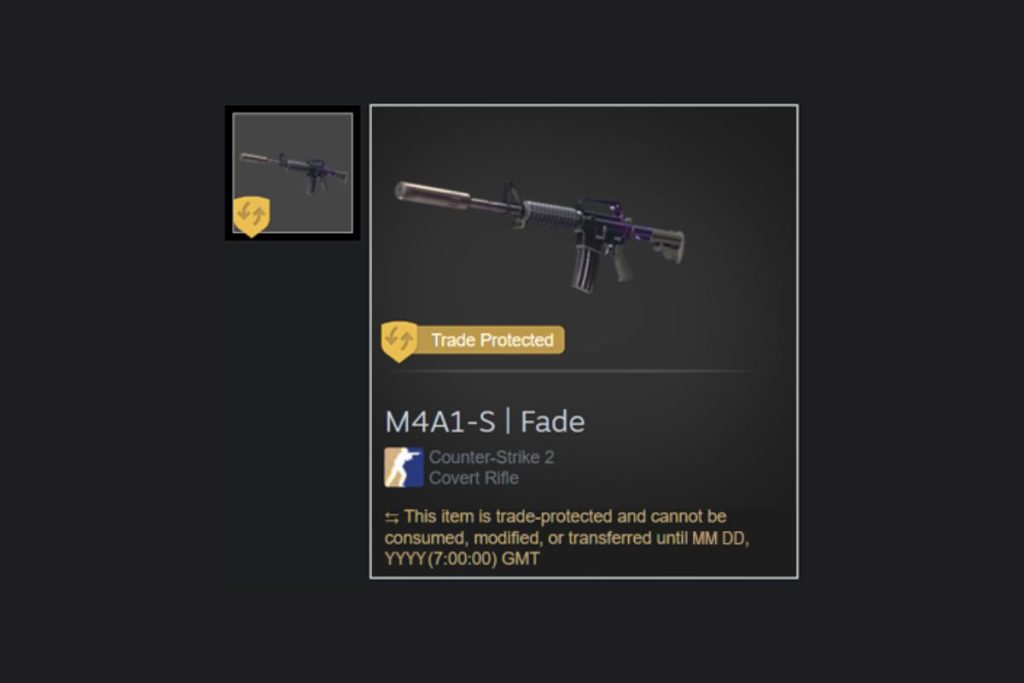 CS2 Skin With Trade Protection