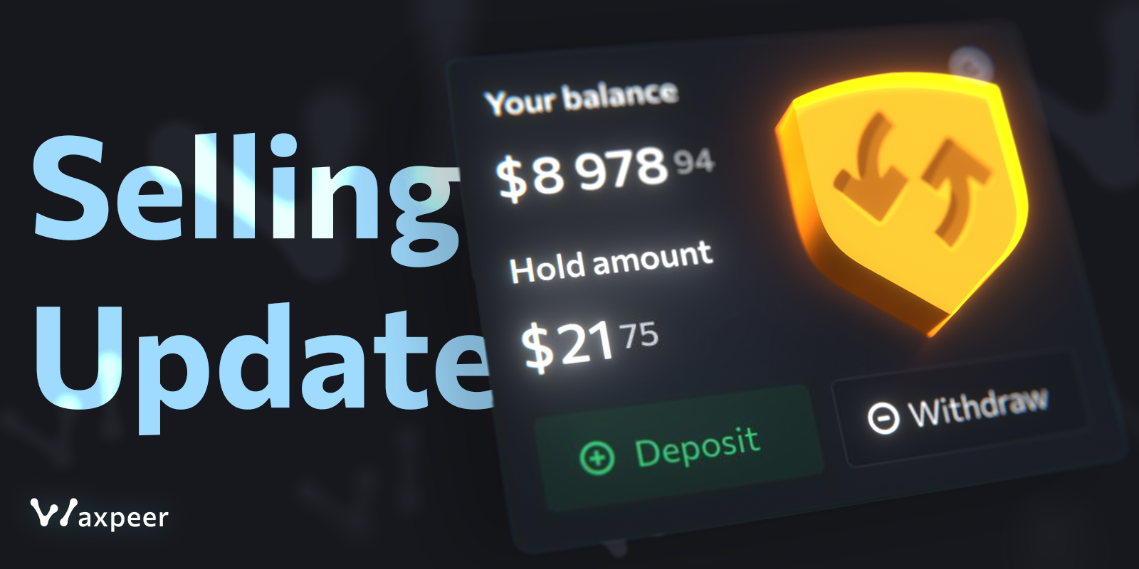 Waxpeer's hold balance